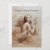 ENGEL DIE LIER SPEELT BOVEN DE WOLKEN,champagne Kaart (Voorkant)