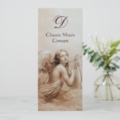 ENGEL DIE LIER SPEELT BOVEN DE WOLKEN, Monogram Kaart (Staand voorkant)