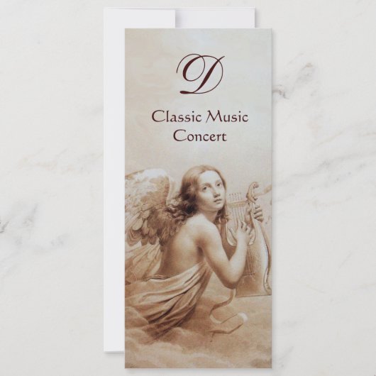 ENGEL DIE LIER SPEELT BOVEN DE WOLKEN, Monogram Kaart (Voorkant)