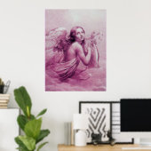 ENGEL DIE LIER SPEELT BOVEN DE WOLKEN POSTER (Thuiskantoor)
