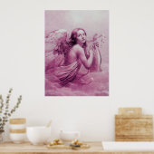 ENGEL DIE LIER SPEELT BOVEN DE WOLKEN POSTER (Keuken)