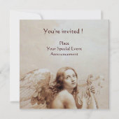 ENGEL DIE LYR SPEELT BOVEN DE WOLKEN, Monogram Kaart (Achterkant)