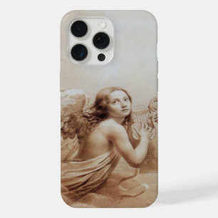 ENGEL DIE LYRA SPEELT BOVEN DE WOLKEN bruin iPhone 15 Pro Max Case