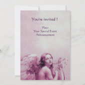 ENGEL DIE LYRA SPEELT BOVEN DE WOLKEN KAART (Achterkant)