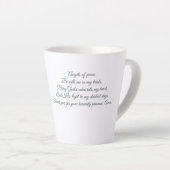 Engel die met Gods liefde stroomt Latte Mok (Rechterhoek)