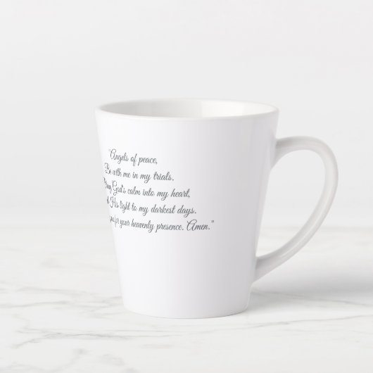 Engel die met Gods liefde stroomt Latte Mok (Rechts)