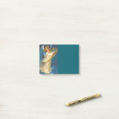 Engel die muziek speelt op een harp post-it® notes (Op bureau)