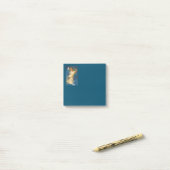 Engel die muziek speelt op een harp post-it® notes (Op bureau)