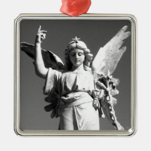 Engel die naar de Hemel wijst Metalen Ornament