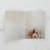 ENGEL DIE OP DE WOLKEN LIER SPEELT KAART (Binnen)