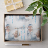 Engel die toekijkt over de doop van de baby tissuepapier (Geschenk)