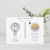  engel doopsel doop foto kaart (Staand voorkant)