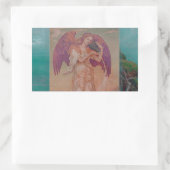 Engel door Oceaan Rechthoekige Sticker (Tas)