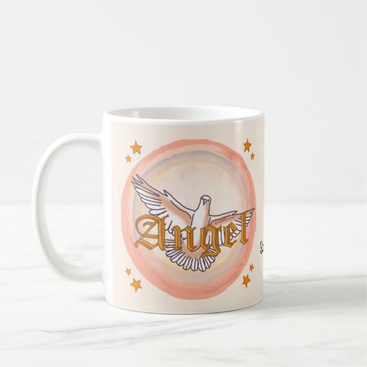 engel duif koffiemok (Links)