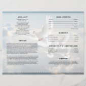 Engel duif rouwtemplate (Achterkant)