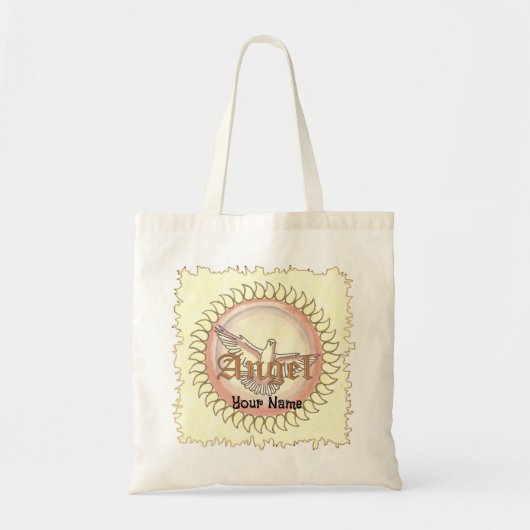 engel duif tote bag (Voorkant)