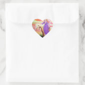 Engel & Eenhoorn Hart Sticker (Tas)