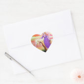 Engel & Eenhoorn Hart Sticker (Envelop)