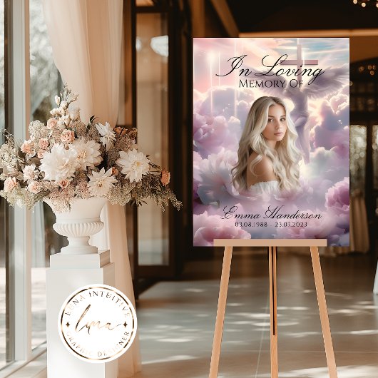 Engel en Cross Memorial welkomstbord Poster