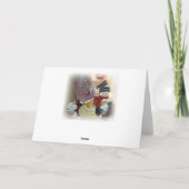 Engel en de Kerstkaart van de Fonkeling van de Feestdagen Kaart (Achterkant)