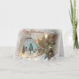 Engel en de Kerstkaart van de Fonkeling van de Feestdagen Kaart