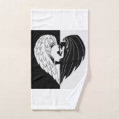 Engel en duivel bad handdoek (Handdoek)
