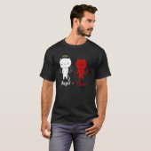 Engel en Duivel Kat Ontwerp T-shirt (Voorkant volledig)