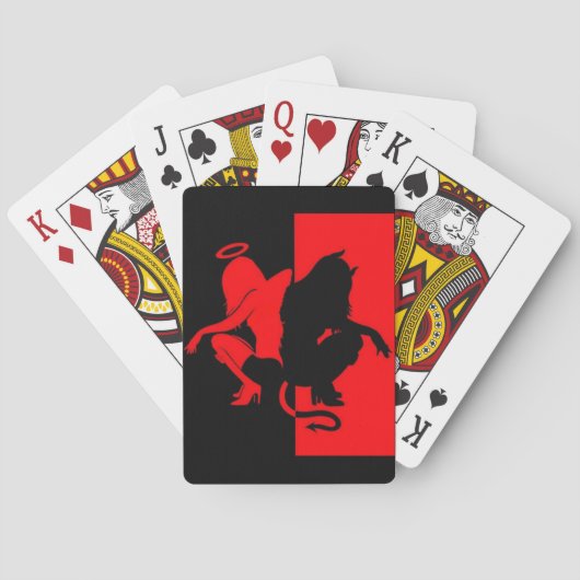 Engel en duivel pokerkaarten (Achterkant)