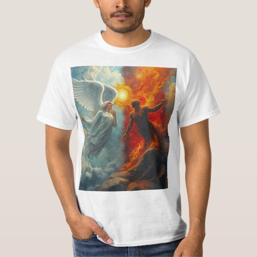 ENGEL EN DUIVEL T-SHIRT (Voorkant)
