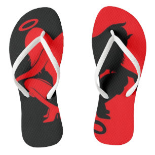 Engel en duivel teenslippers