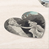 Engel en Godin Valentijn Kartonnen Onderzetters (Gekanteld)