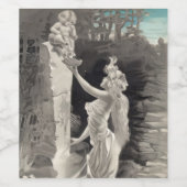 Engel en Godin Valentijn Wijn Etiket (Enkel label)