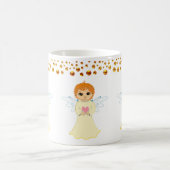 Engel en gouden Stippen Confetti Koffiemok (Center)