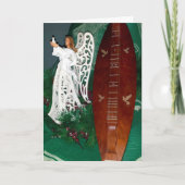 Engel en het Wenskaart van Kerstmis van het Kaart (Voorkant)