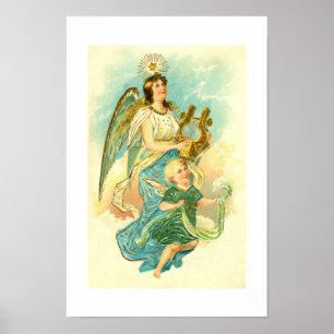 Engel en kind poster