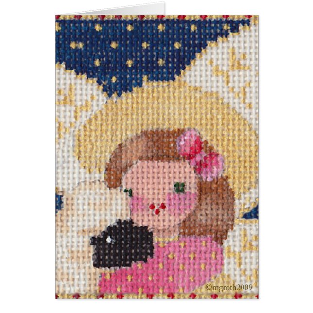 Engel- en lampkaart (Voorkant)