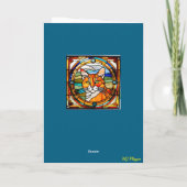 Engel en oranje tabby sympathie kaart (Achterkant)