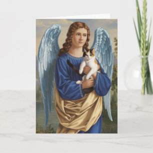 Engel en Schotse Kat Sympathie Kaart
