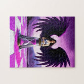 Engel en zandloper legpuzzel (Horizontaal)