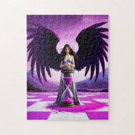 Engel en zandloper legpuzzel