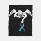 Engel- en zelfmoordbewustzijn Zelfmoordpreventie C Fleece Deken (Voorkant)