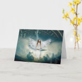 Engel Fantasie Kaart (Gele Bloem)