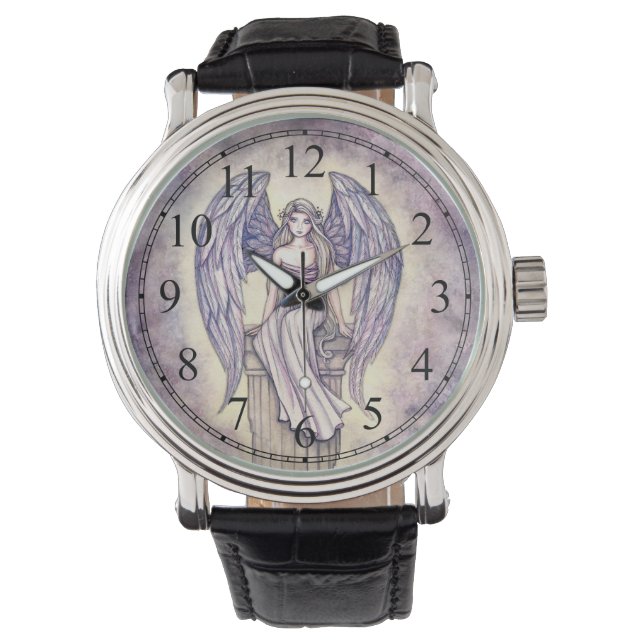 Engel Fantasy Kunst van Molly Harrison Horloge (Voorkant)