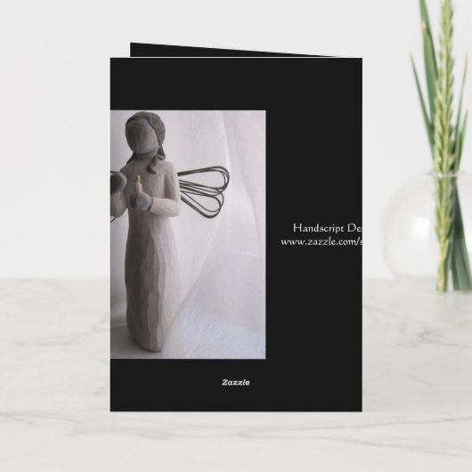 Engel Feestdagen Kaart (Achterkant)