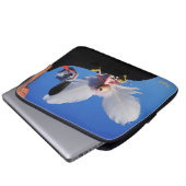 Engel fubby op mijn schouder met uitdagend Monster Laptop Sleeve (Voorkant onderkant)