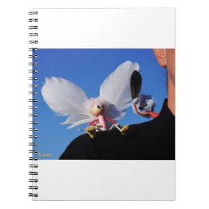 Engel fubby op mijn schouder met uitdagend Monster Notitieboek