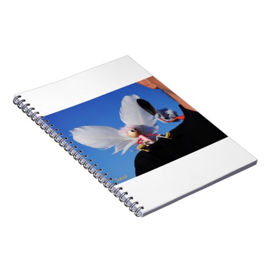 Engel fubby op mijn schouder met uitdagend Monster Notitieboek (Rechterzijde)