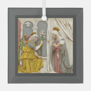Engel Gabriël De Aankondiging Aan Maria  Glas Ornament