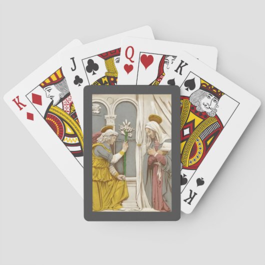 Engel Gabriël De Aankondiging Aan Maria Pokerkaarten (Achterkant)