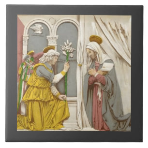 Engel Gabriël De Aankondiging Aan Maria  Tegeltje